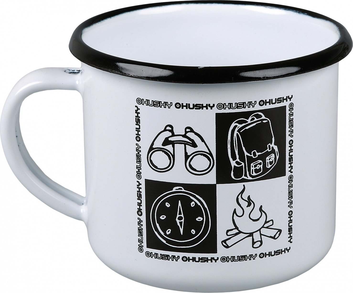 Plechový hrnek HUSKY camping-bílý Velikost: onesize