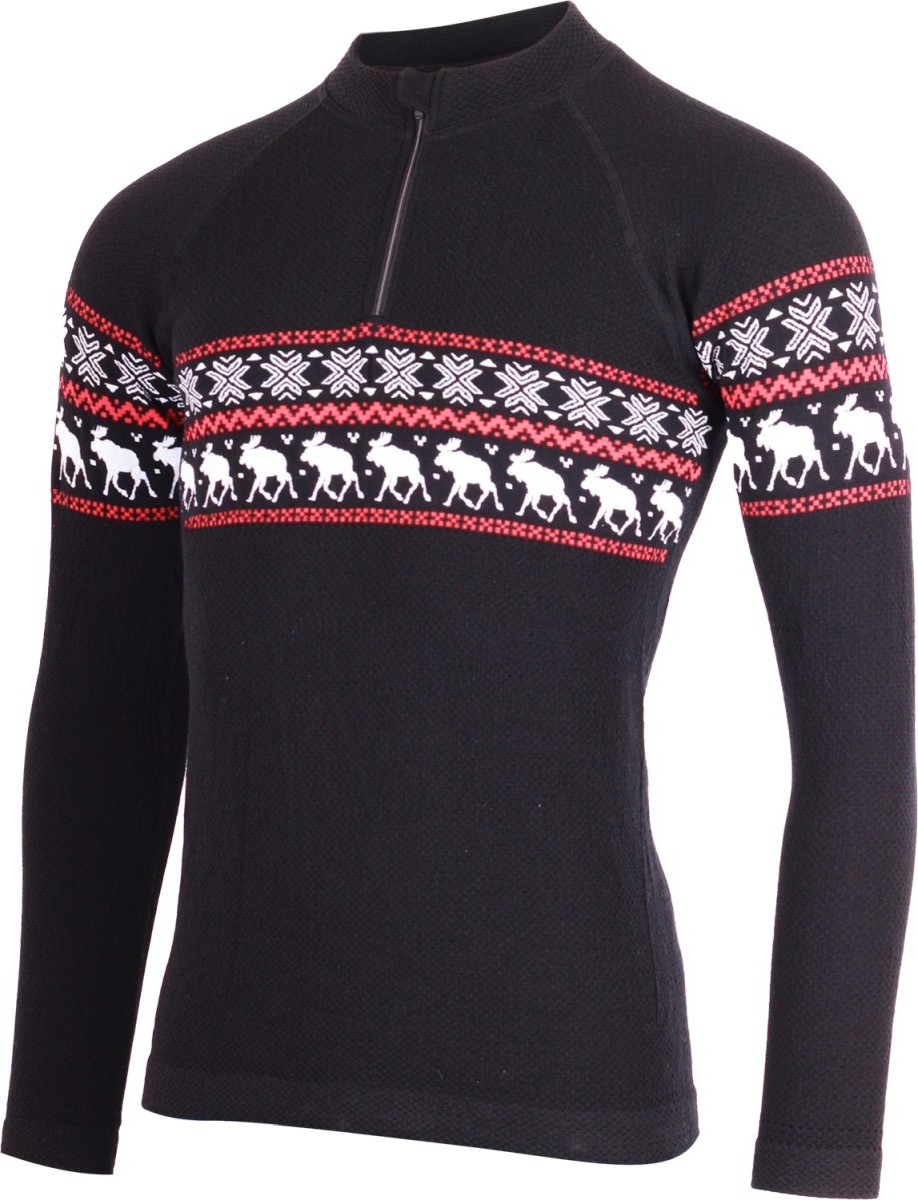 Lasting pánské merino triko LASTING Waron černé Velikost: S/M