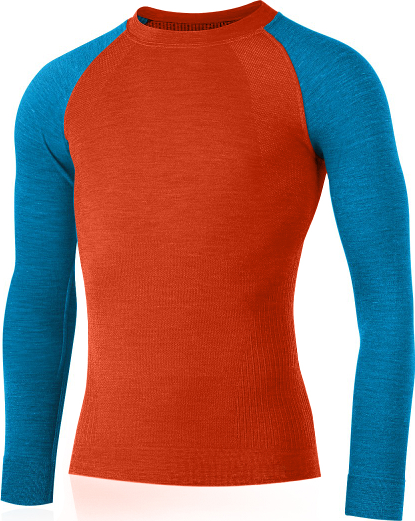 Pánské merino triko LASTING Mapol oranžové Velikost: S/M