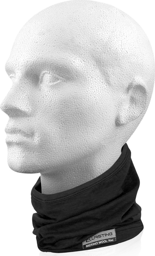 Unisex merino nákrčník LASTING Tuls černý Velikost: UNI