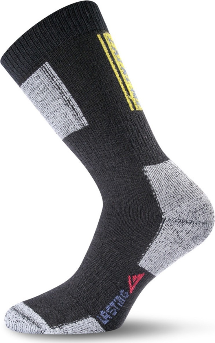 Unisex bavlněné ponožky LASTING Ext černé Velikost: (46-49) XL