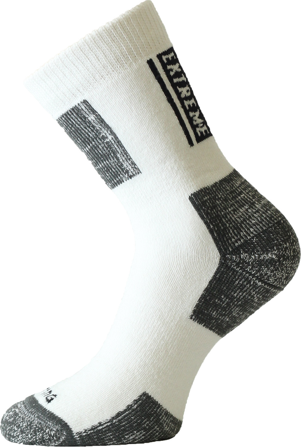 Unisex bavlněné ponožky LASTING Ext bílé Velikost: (38-41) M