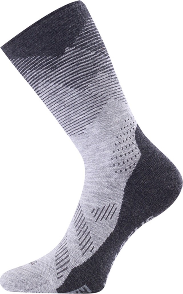 Merino ponožky LASTING Fwn šedé Velikost: (42-45) L