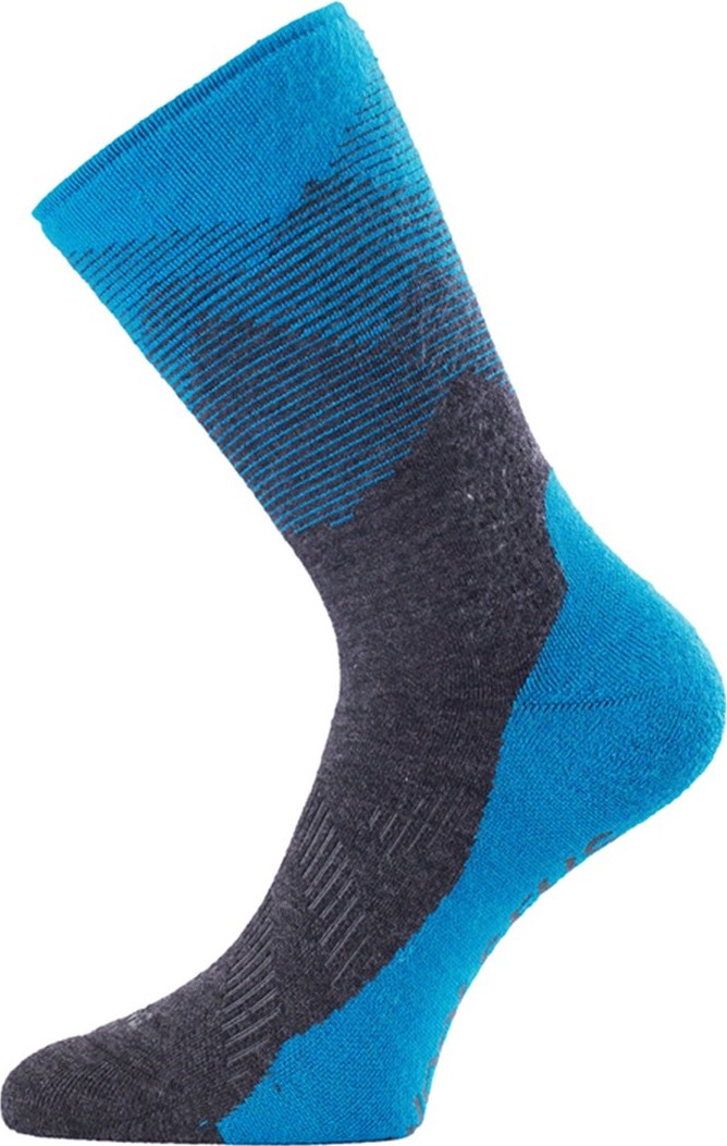 Merino ponožky LASTING Fwn modré Velikost: (38-41) M