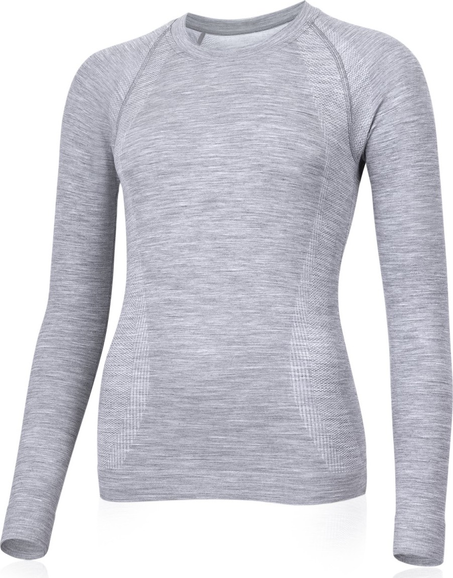 Dámské merino triko LASTING Wara šedé Velikost: S/M