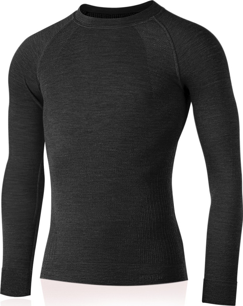 Pánské merino triko LASTING Mapol šedé Velikost: S/M