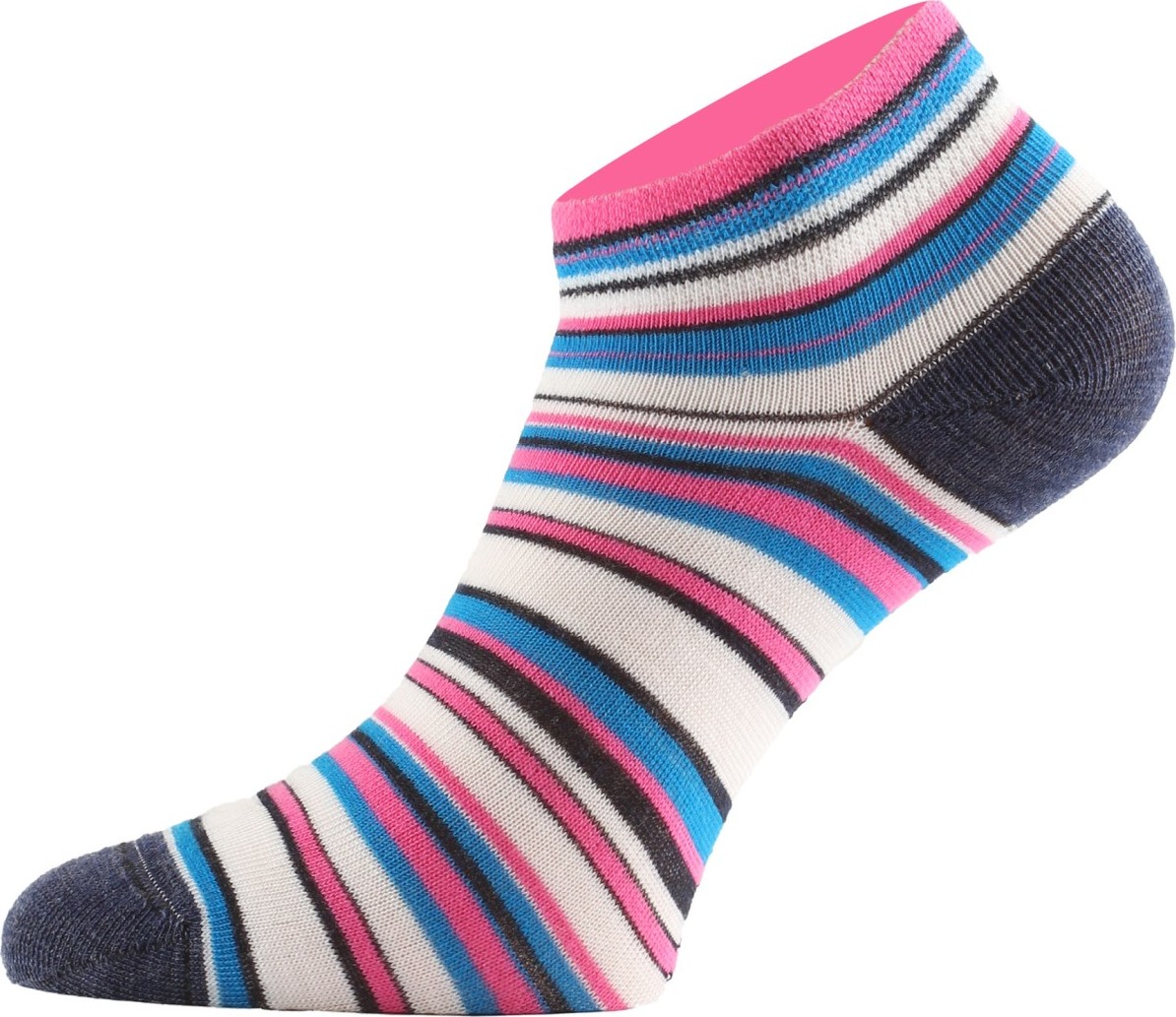 Funkční ponožky LASTING Duha proužkované Velikost: (38-41) M