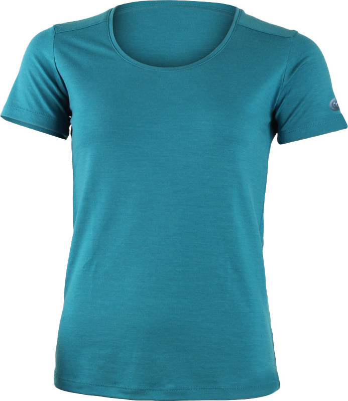 Dámské merino triko LASTING Irena modrá Velikost: S