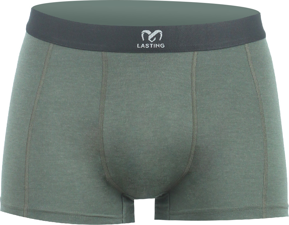 Pánské merino boxerky LASTING Noro zelené Velikost: L