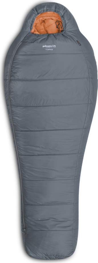 Třísezónní spacák PINGUIN Topas CCS šedý Barva: grey, Velikost: 185 cm, Zip: Pravá