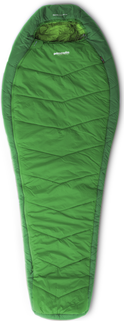 Třísezónní spacák PINGUIN Mistral PFM zelený Barva: green, Velikost: 195 cm, Zip: Pravá