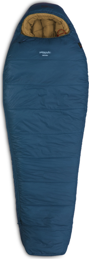 Letní spacák PINGUIN Micra CCS modrý Barva: blue, Velikost: 185 cm, Zip: Levá