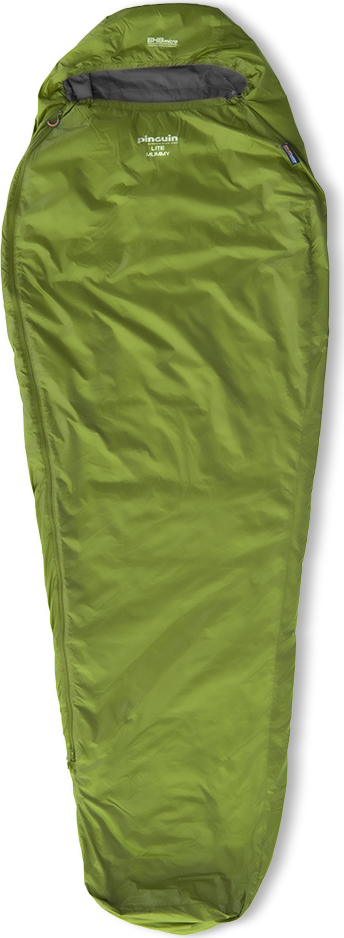 Letní spacák PINGUIN Lite Mummy CCS zelený Barva: green, Velikost: 185 cm, Zip: Pravá