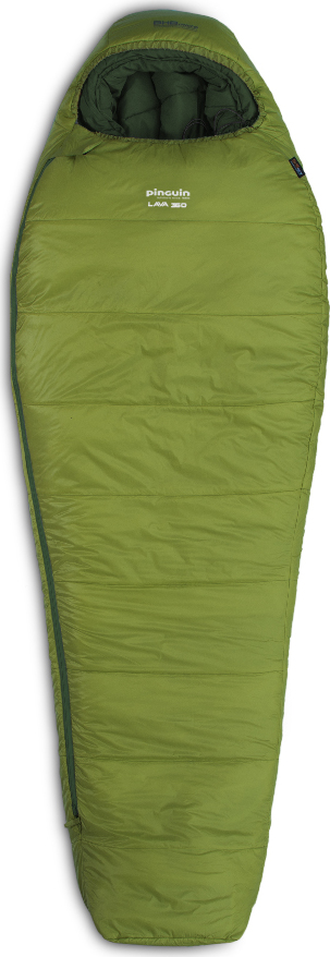 Letní spacák PINGUIN Lava 350 zelený Barva: green, Velikost: 185 cm, Zip: Pravá
