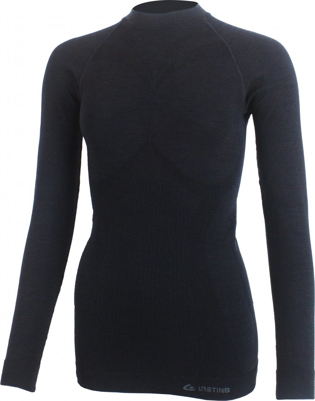 Dámské merino triko LASTING Watala černé Velikost: L/XL