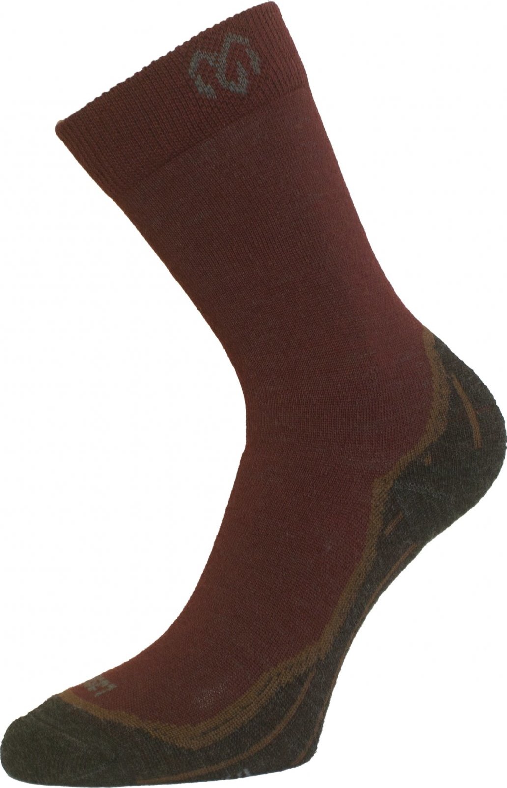 Unisex merino ponožky LASTING Whi hnědé Velikost: (34-37) S