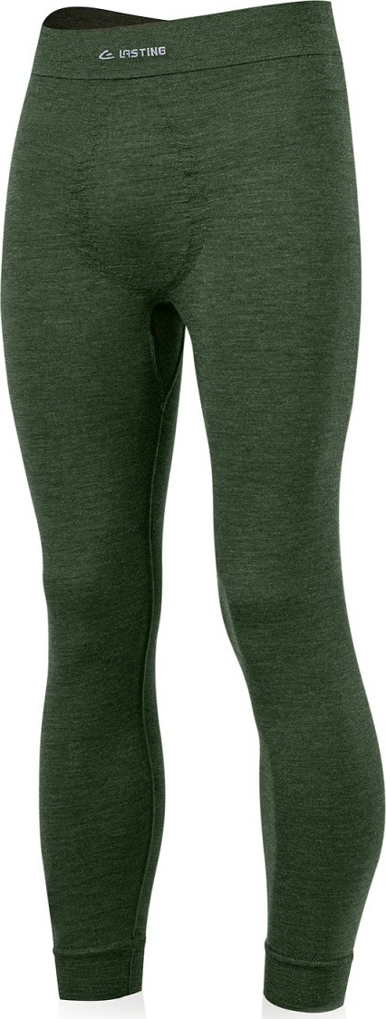 Pánské merino spodky LASTING Wulk zelené Velikost: S/M