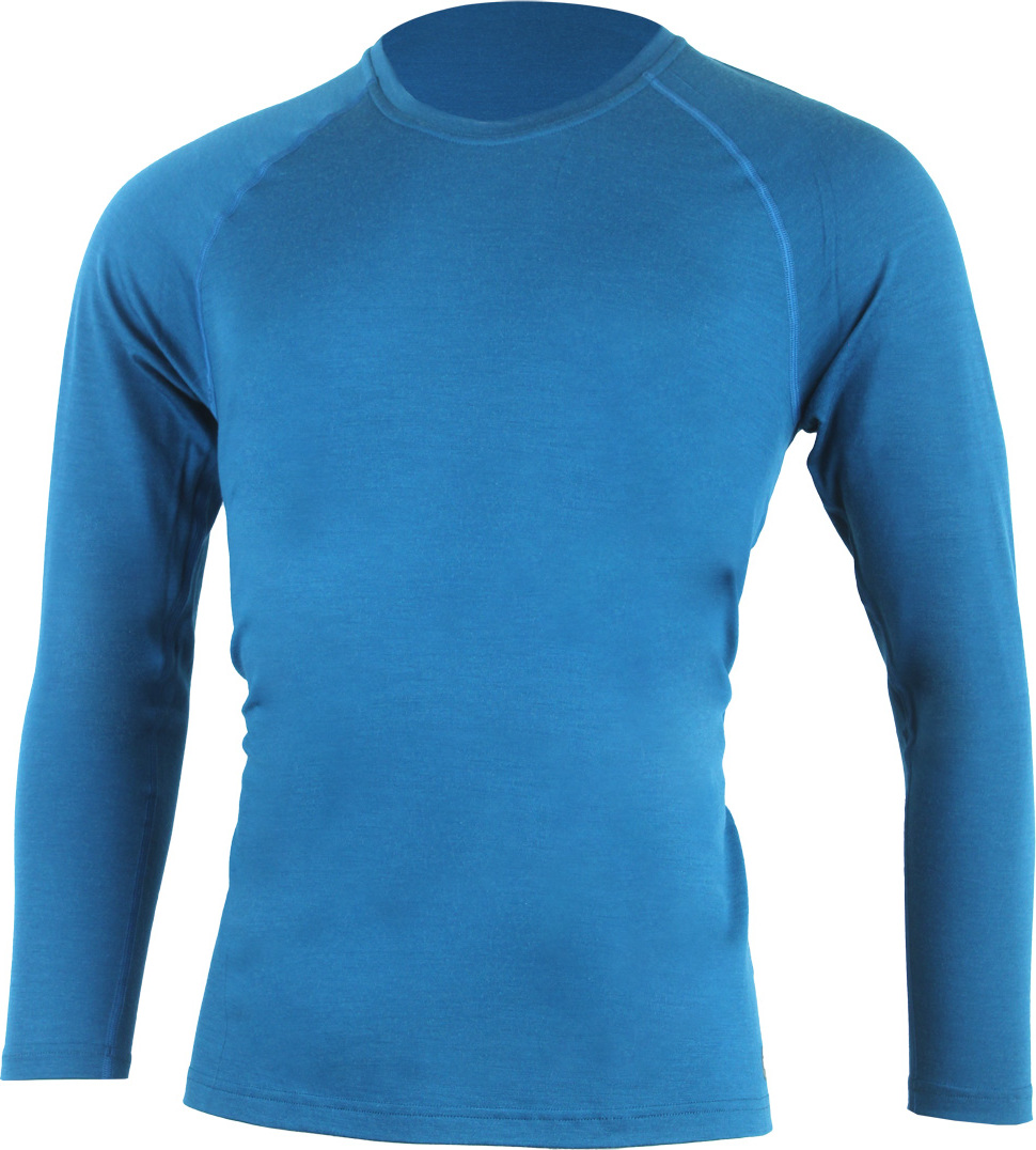 Pánské merino triko LASTING Atar modré Velikost: XXL