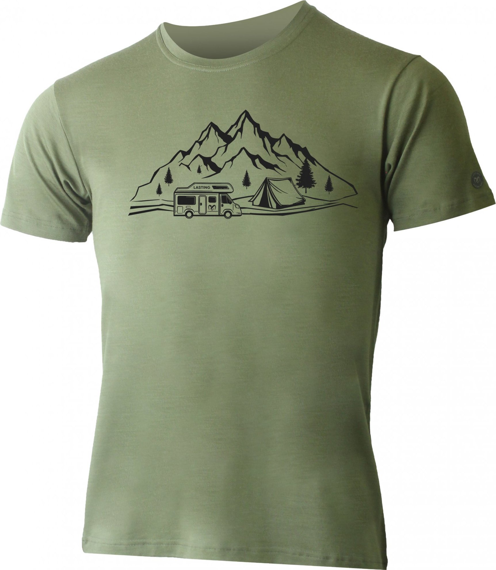 Pánské merino triko LASTING Albi šedé Velikost: M