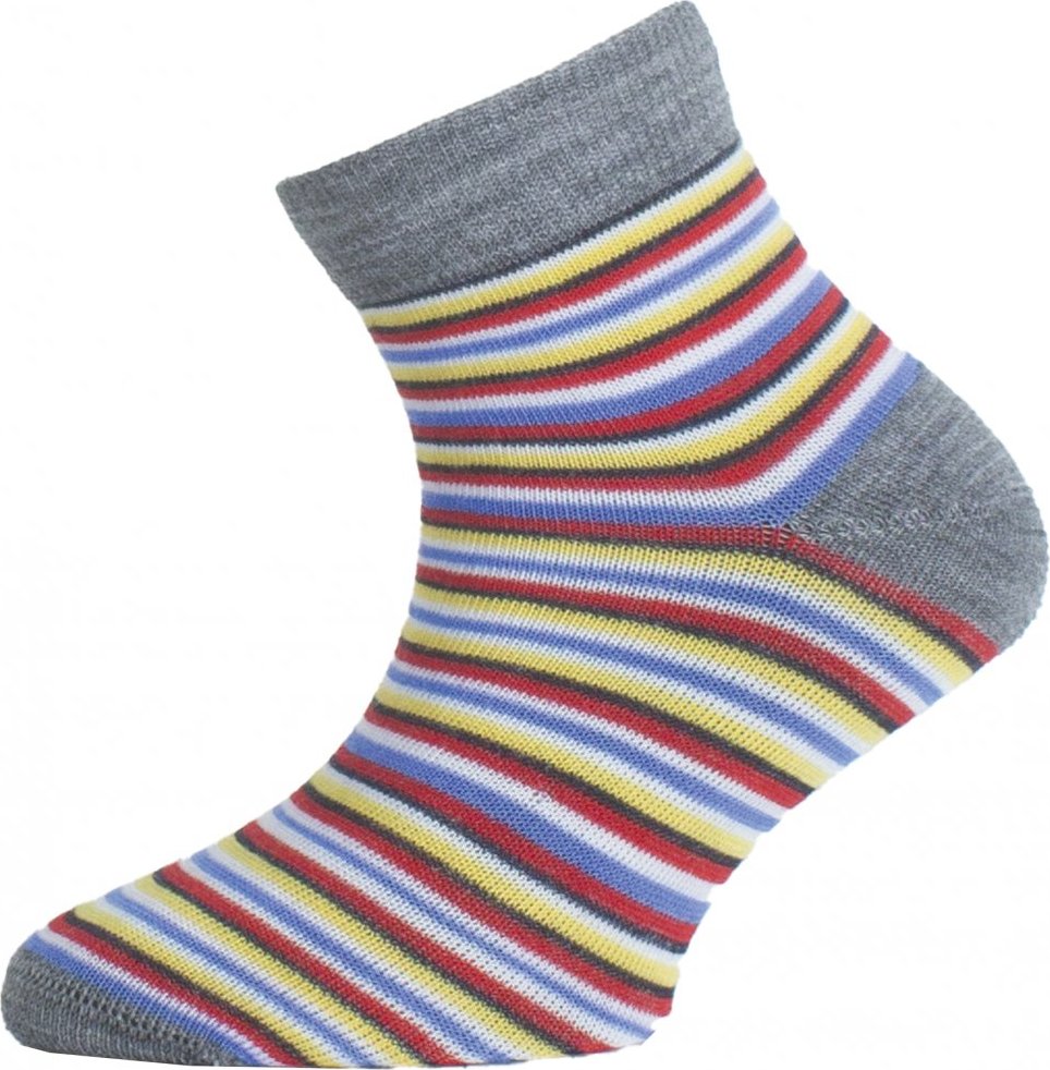 Dětské trekingové ponožky LASTING Tjg proužky Velikost: (24-28) XXS
