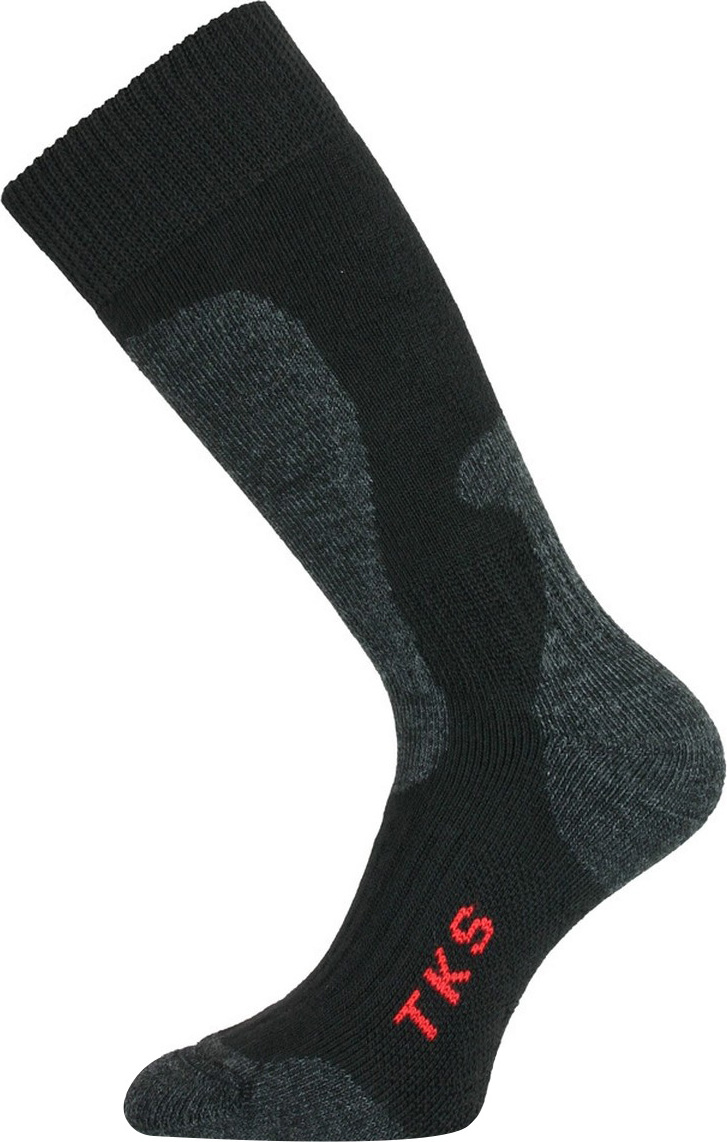 Unisex trekingové ponožky LASTING TKS černé Velikost: (42-45) L