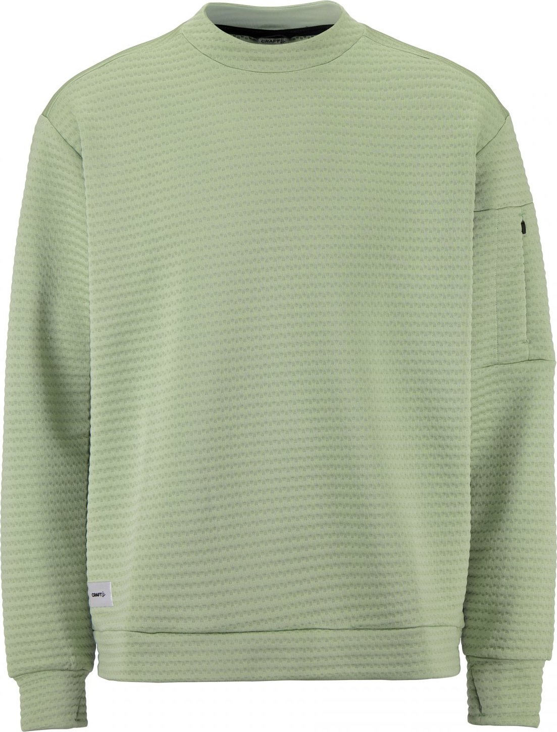 Pánská funkční mikina CRAFT SubZ Structured Jersey - zelená Velikost: XXL