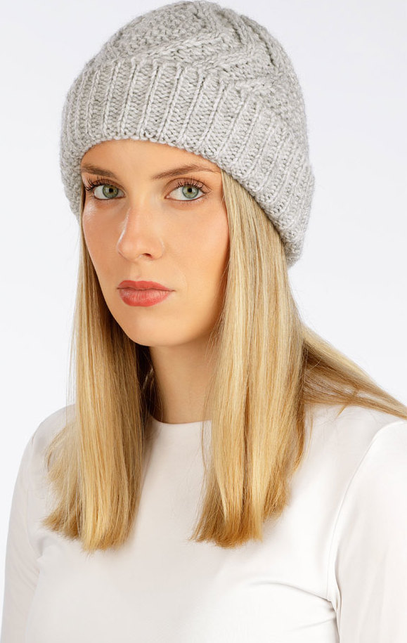 Unisex pletená čepice LITEX šedá Velikost: UNI