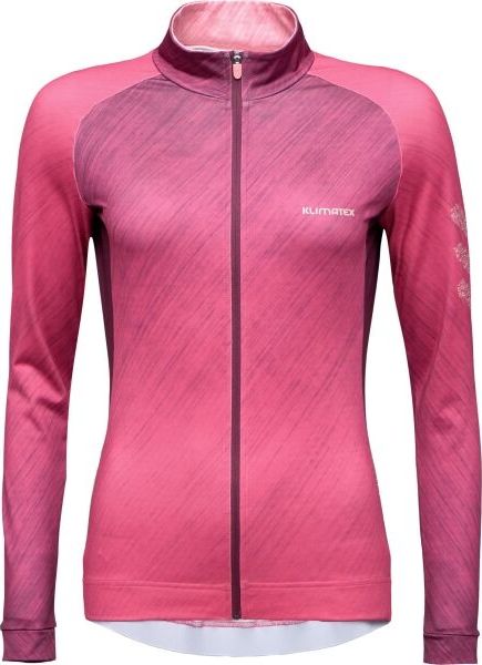 Dámský hřejivý cyklodres KLIMATEX Ruth růžová Velikost: XL
