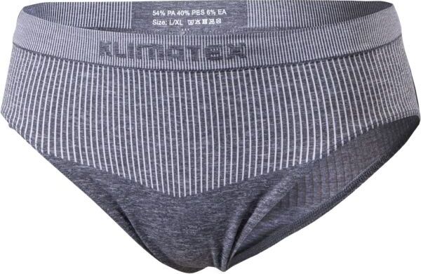 Dámské bezešvé kalhotky KLIMATEX Bias šedé Velikost: S