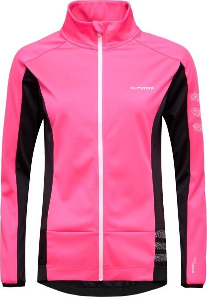 Dámská větruodolná cyklistická bunda KLIMATEX Mirabel růžová Velikost: 2XL
