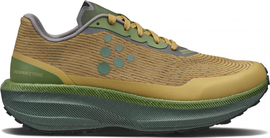 Pánské běžecké boty CRAFT PRO Endurance Trail - zelená Velikost: 9