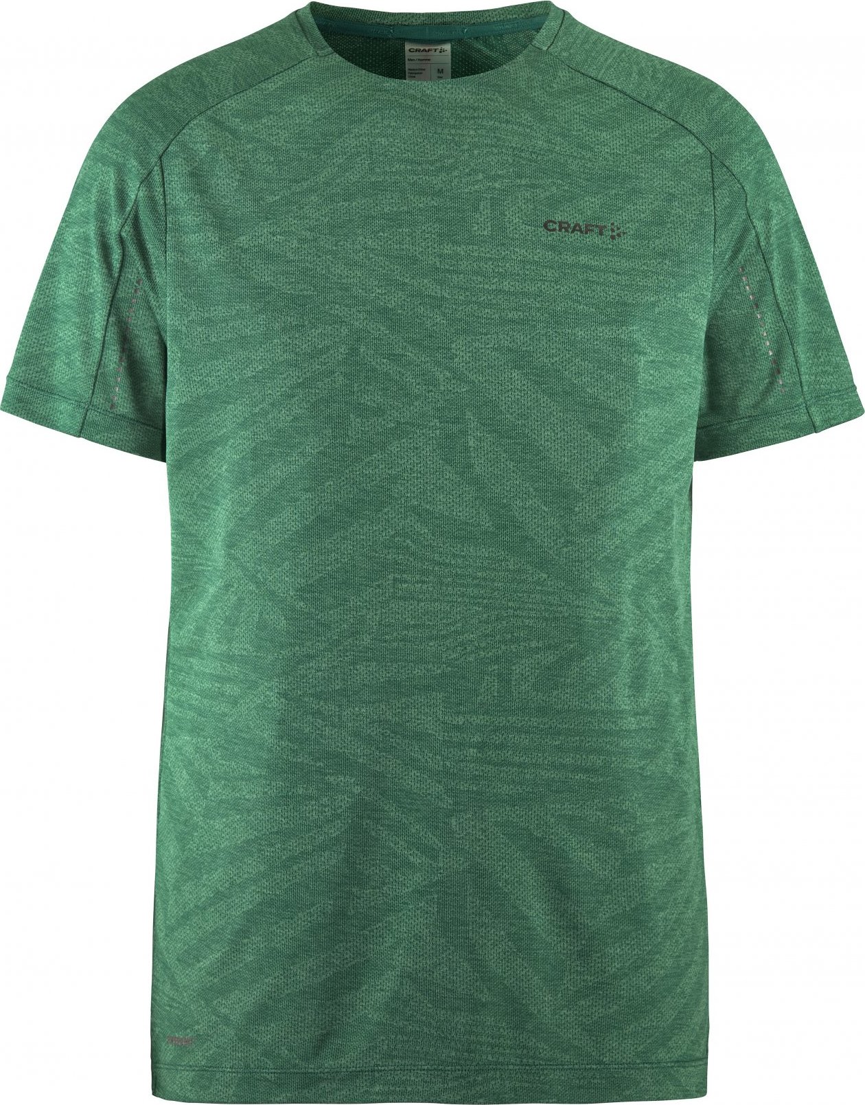 Pánské funkční triko CRAFT ADV HiT SS Structure - zelená Velikost: L