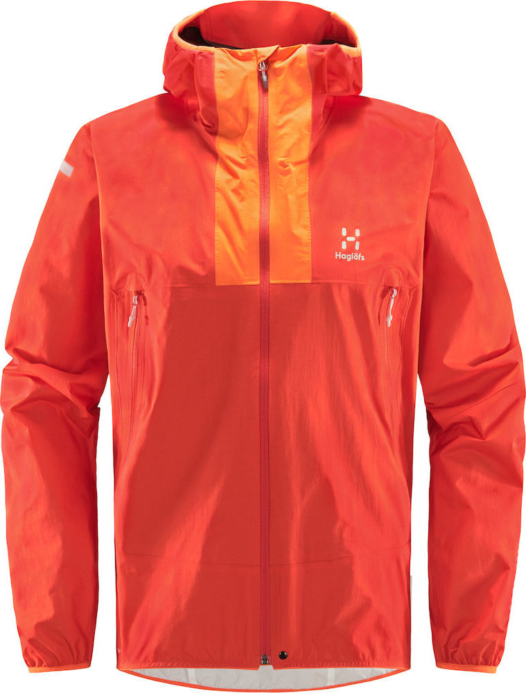 Pánská outdoorová bunda Haglöfs L.I.M Proof - červená Velikost: S