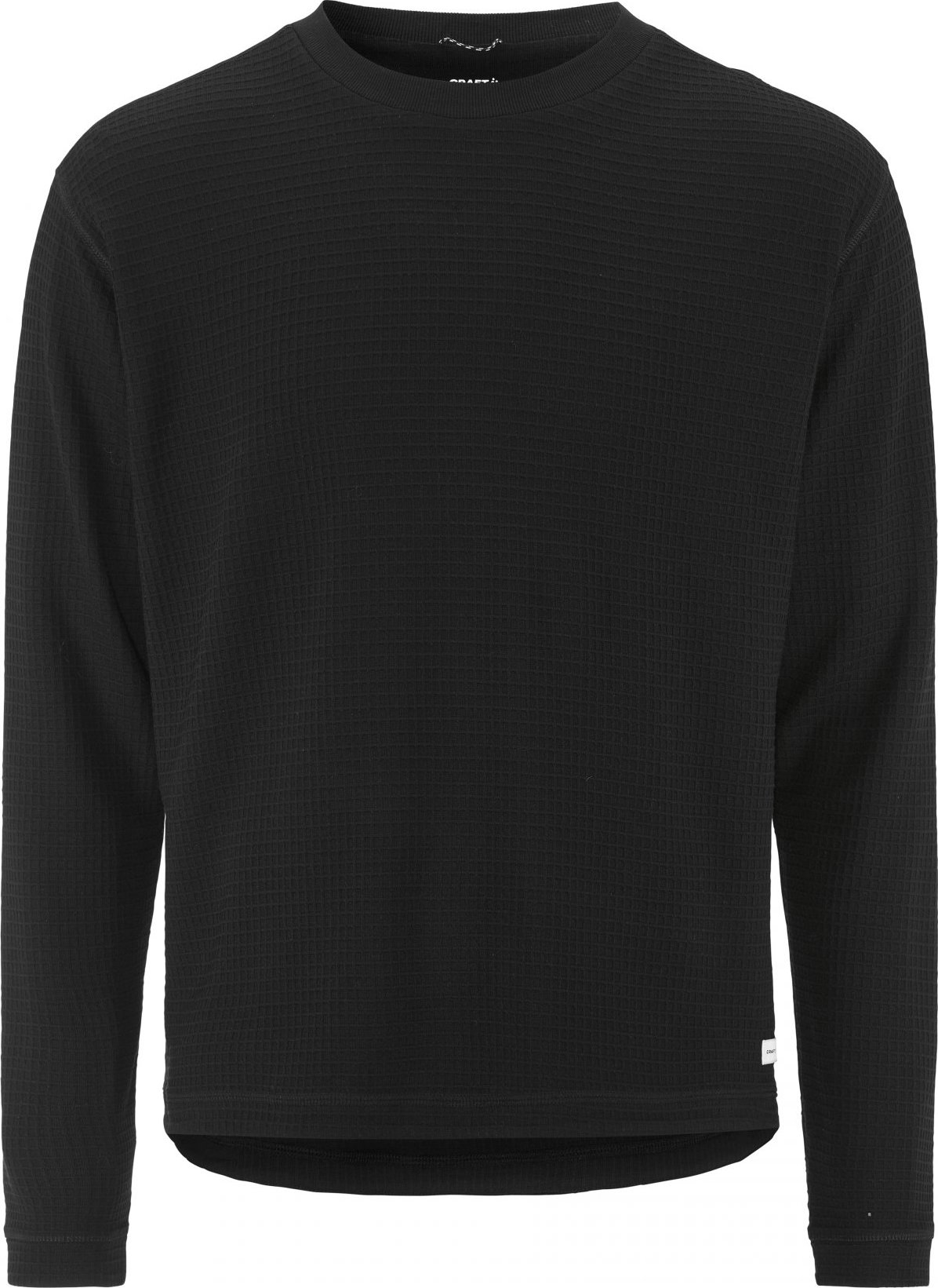 Pánské funkční triko CRAFT Wool Waffle - černá Velikost: M