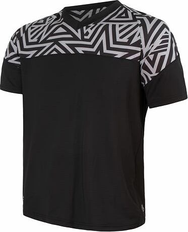 Pánský cyklistický dres SENSOR Helium černá/stars Barva: černá, Velikost: S