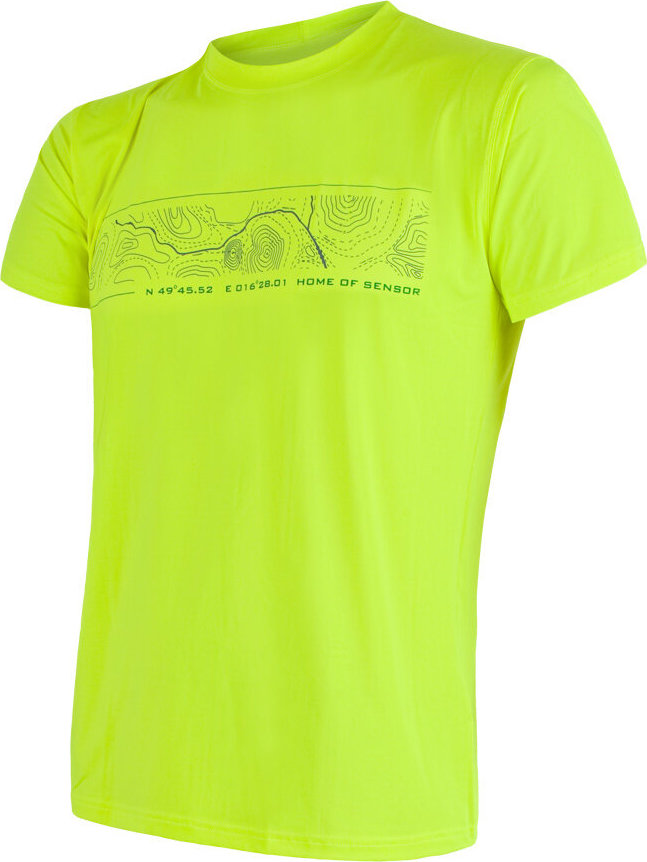 Pánské funkční tričko SENSOR Coolmax fresh pt gps žlutá Barva: žlutá, Velikost: S