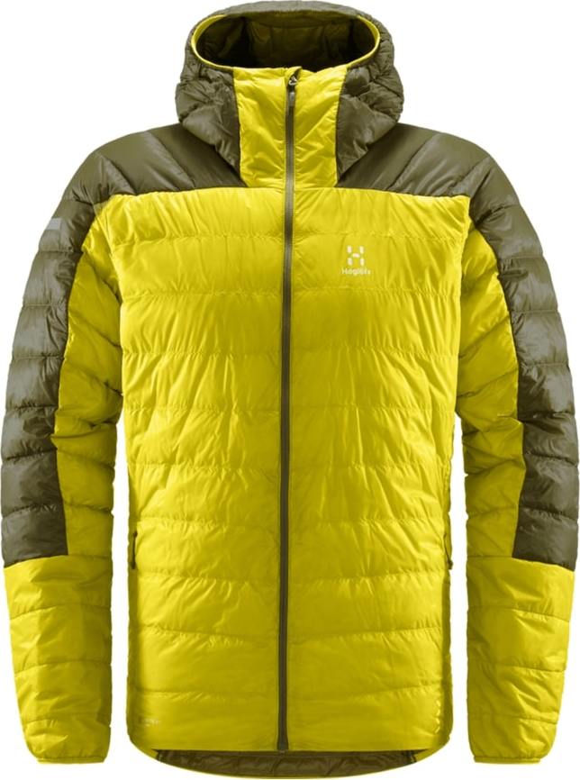 Pánská péřová bunda Haglöfs L.I.M Down Hood - zelená Velikost: S