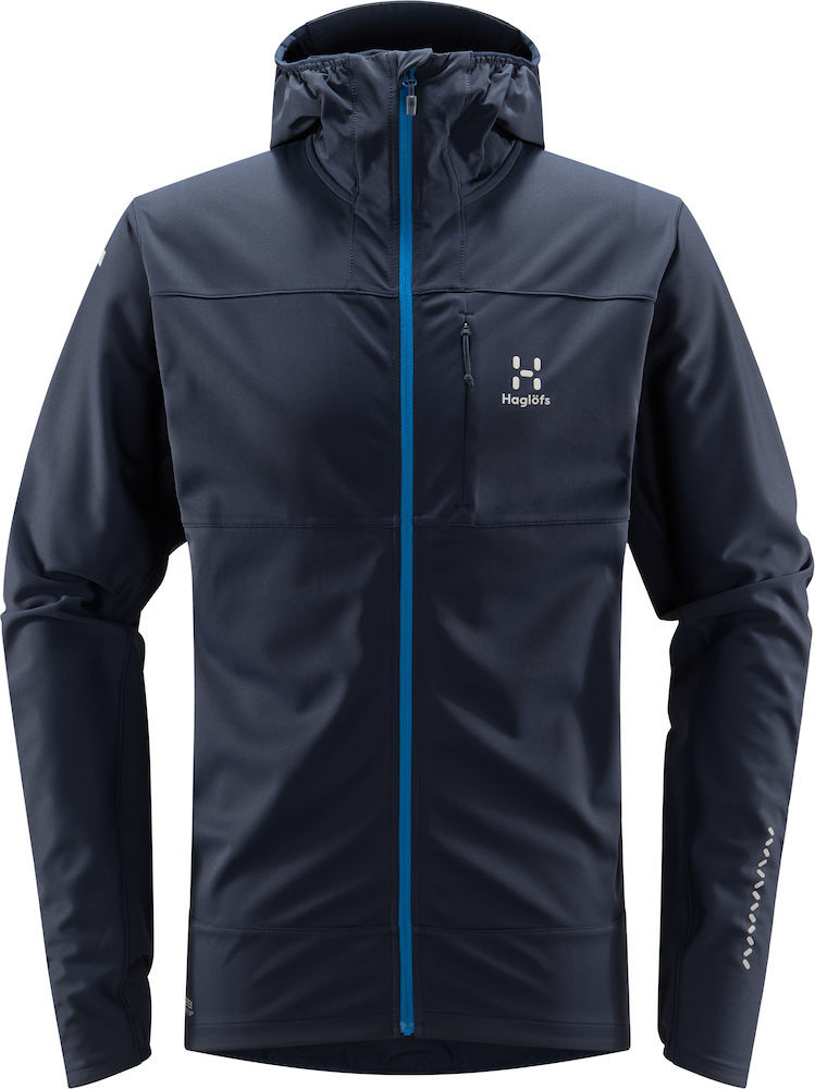 Pánská softshelloová bunda Haglöfs L.I.M Hybrid Softshell - modrá Velikost: S