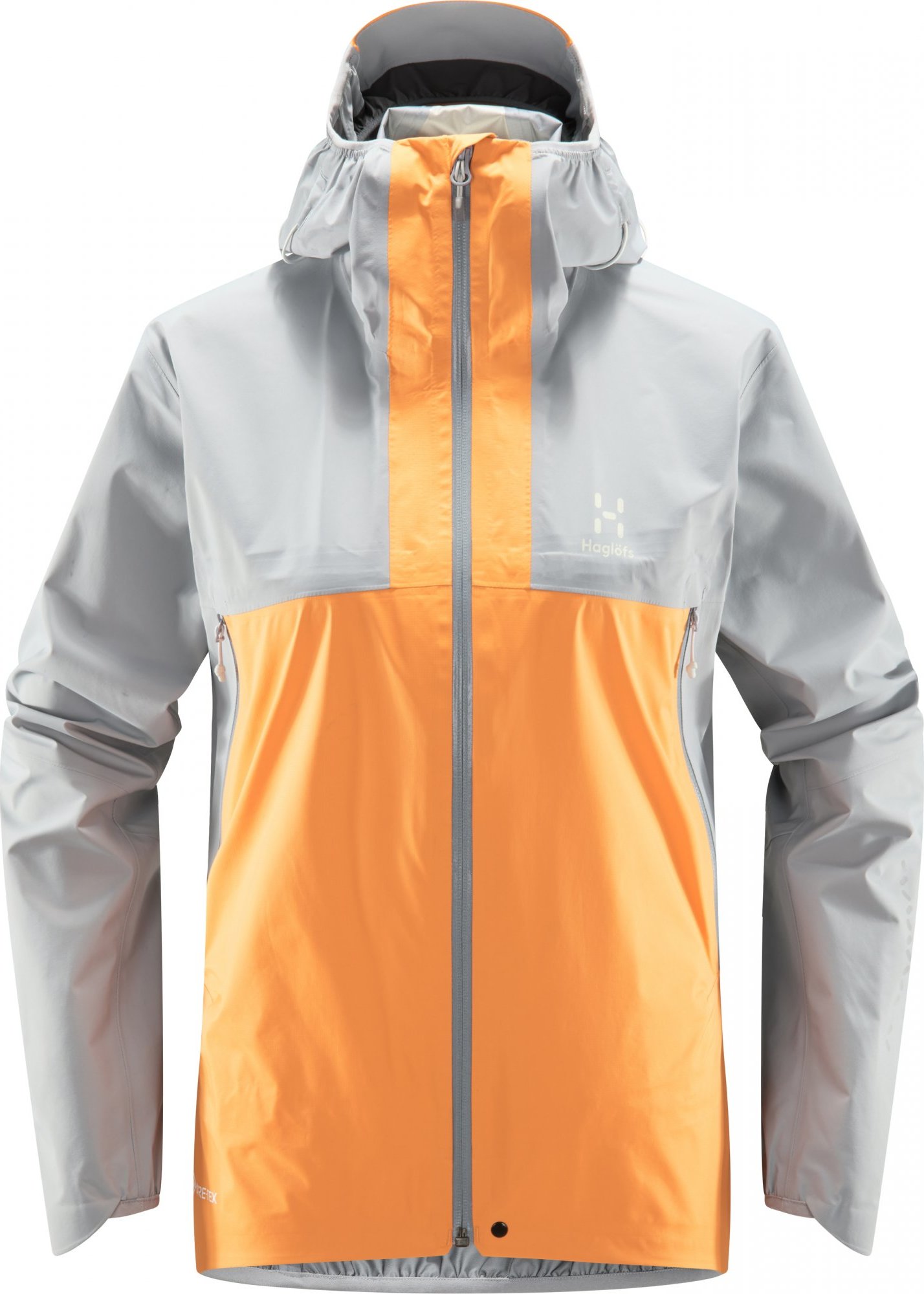 Dámská ultralehká bunda Haglöfs L.I.M GTX Active - šedá/oranžová Velikost: M