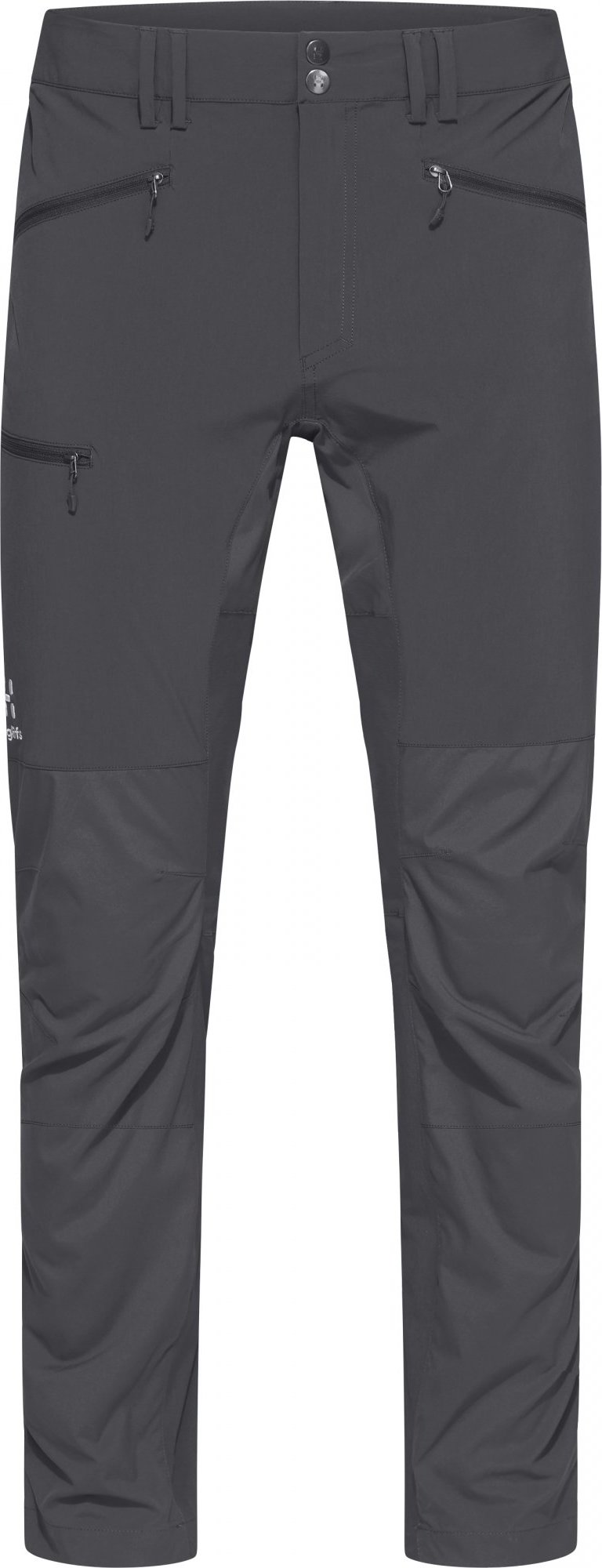 Pánské softshellové kalhoty Haglöfs Lite Slim - tmavě šedá Velikost: 58