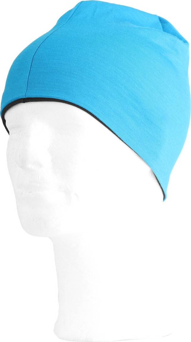 Merino čepice LASTING Bony modrá/šedá Velikost: S/M