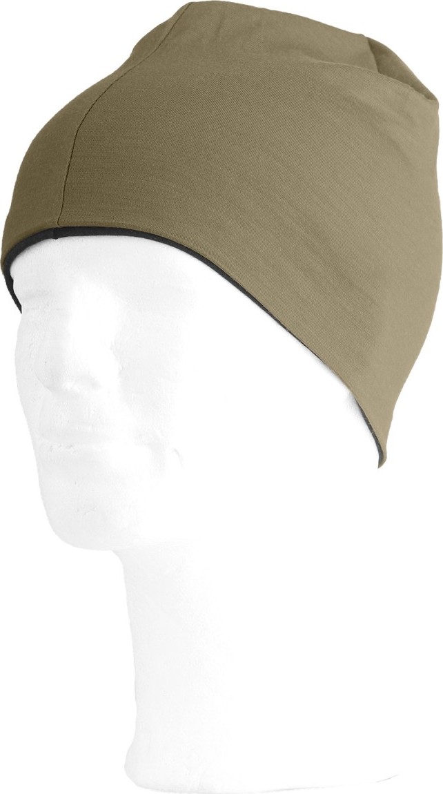 Merino čepice LASTING Bony khaki/černá Velikost: S/M
