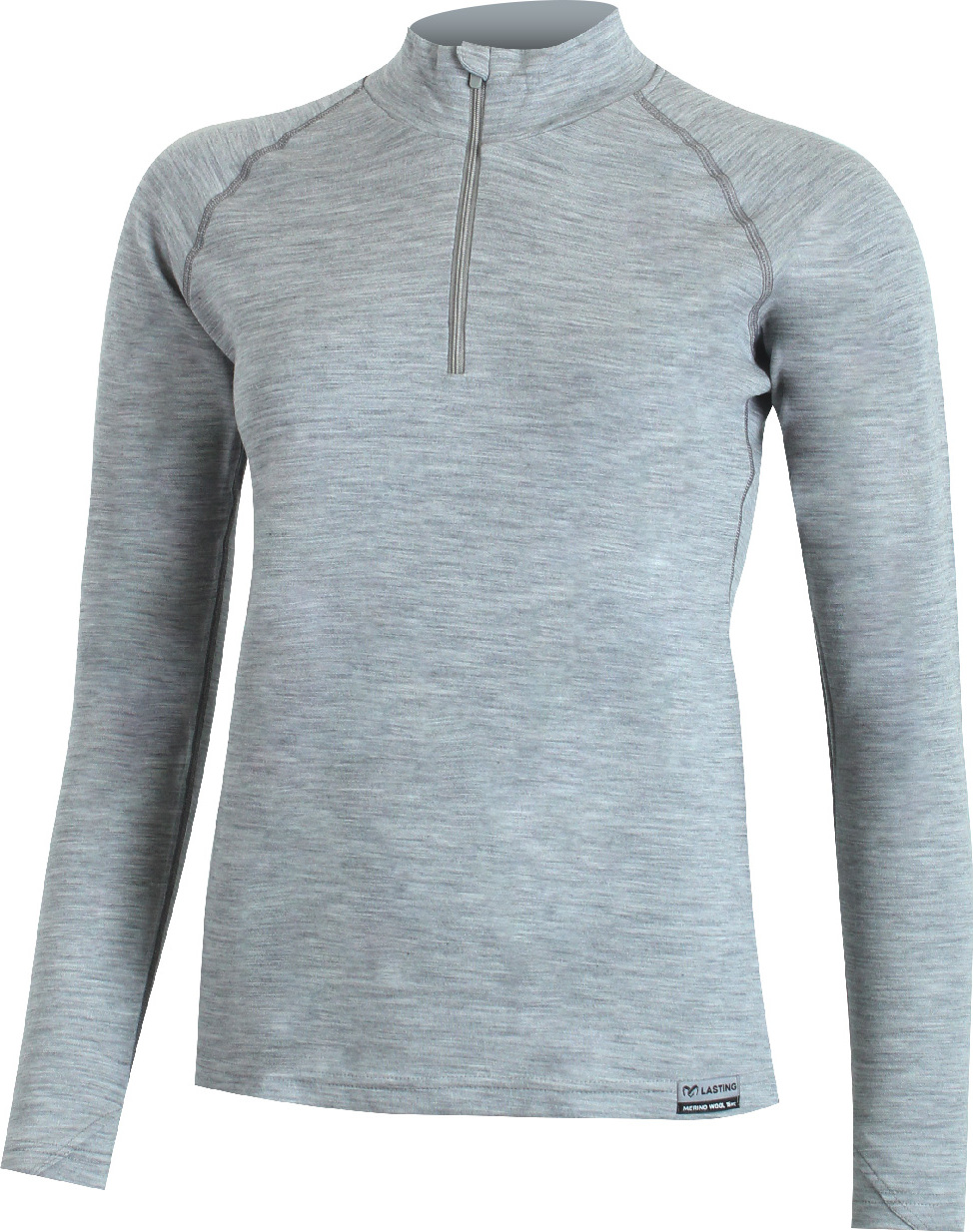 Dámská merino mikina LASTING Laura šedá Velikost: M