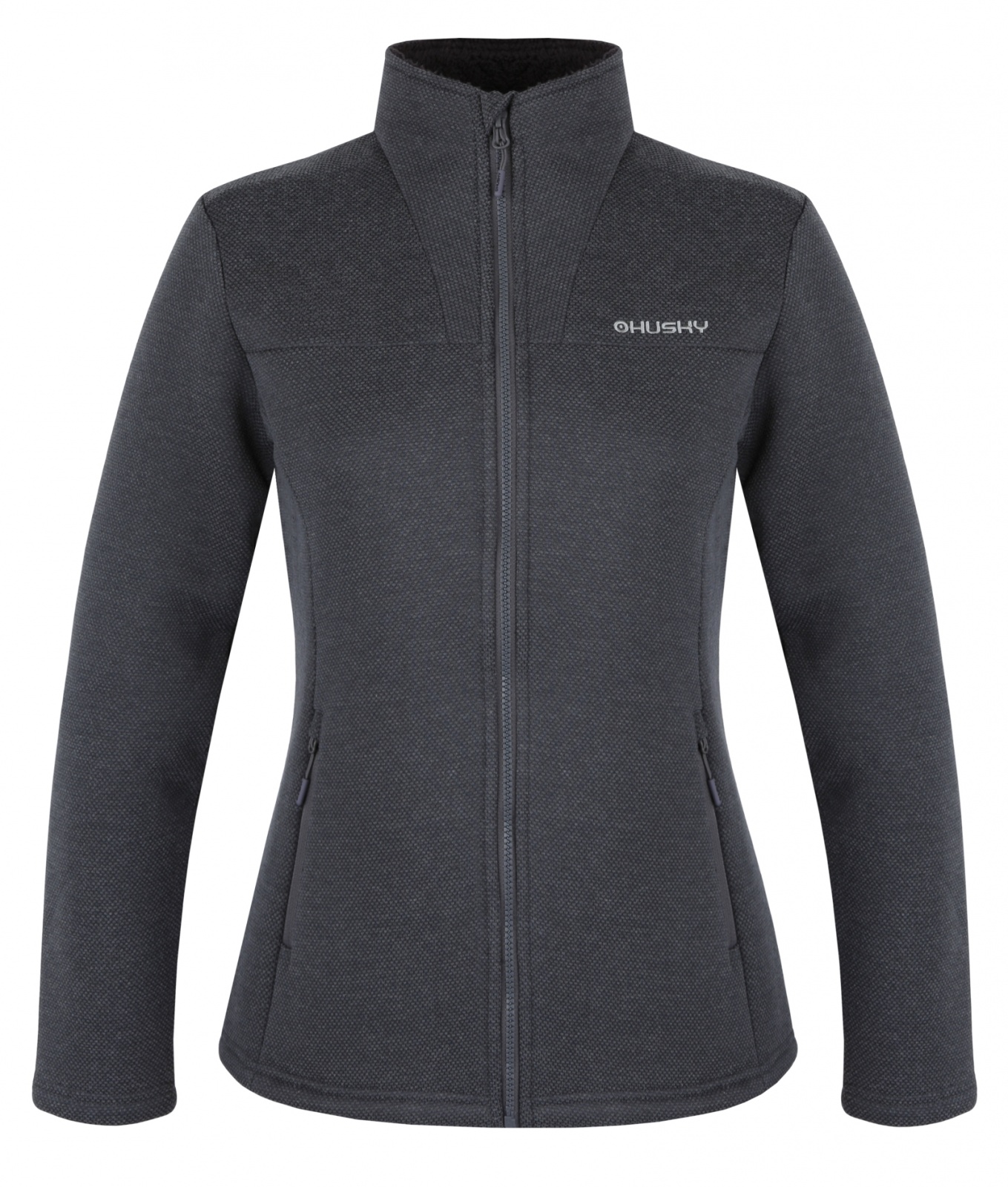 Dámský svetr na zip HUSKY Akra L šedý Velikost: M