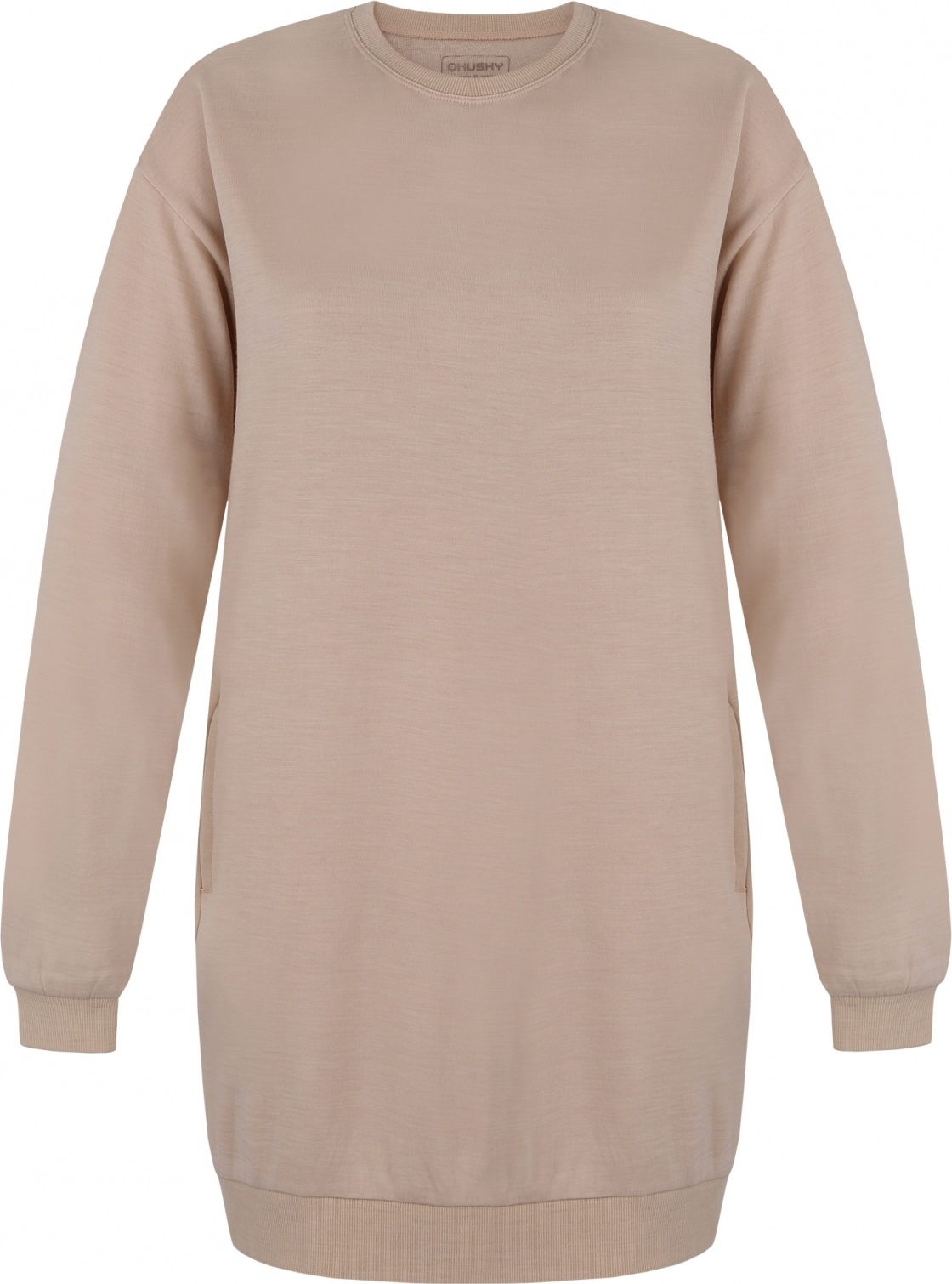 Dámská merino mikina HUSKY Mety L béžová Velikost: XXL