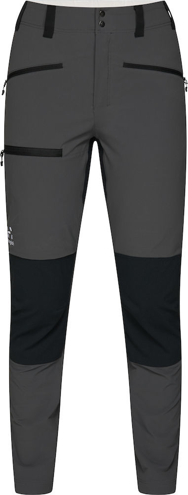 Dámské softshellové kalhoty Haglöfs Mid Slim - šedá/černá Velikost: 36