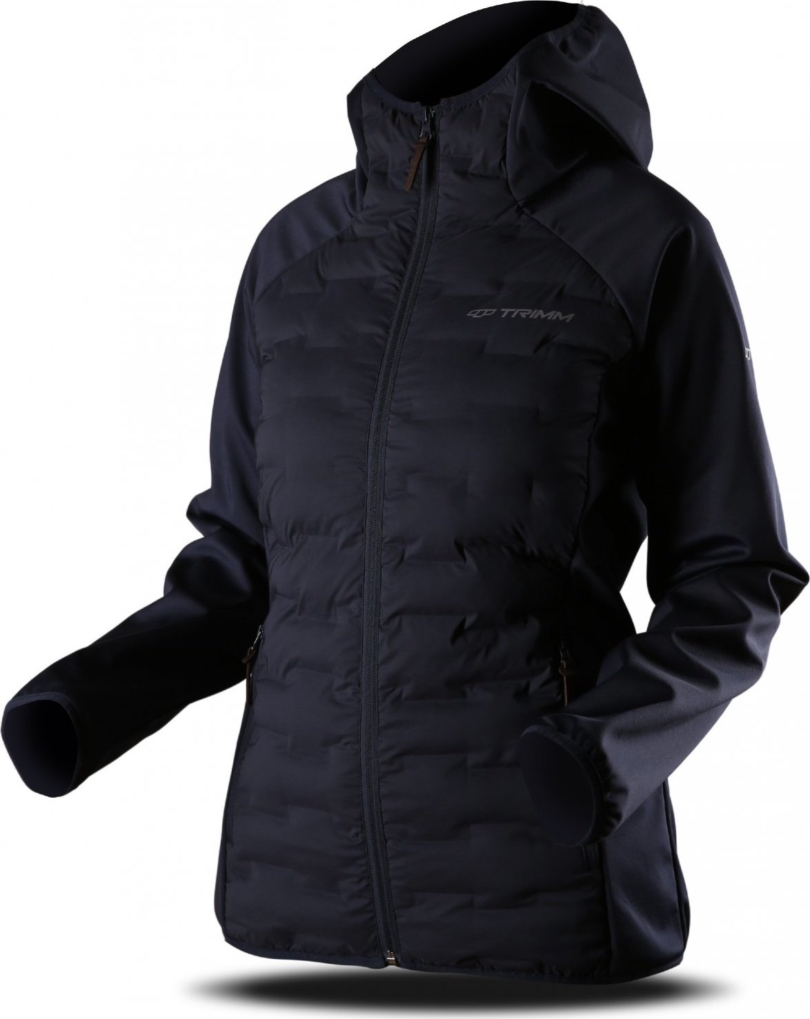 Dámská softshellová bunda TRIMM Erwi Hard Lady grafit black/černá Barva: grafit black/ black, Velikost: M