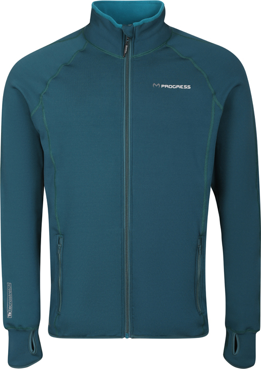 Pánská funkční mikina PROGRESS Torez Merino zelená Velikost: XXL