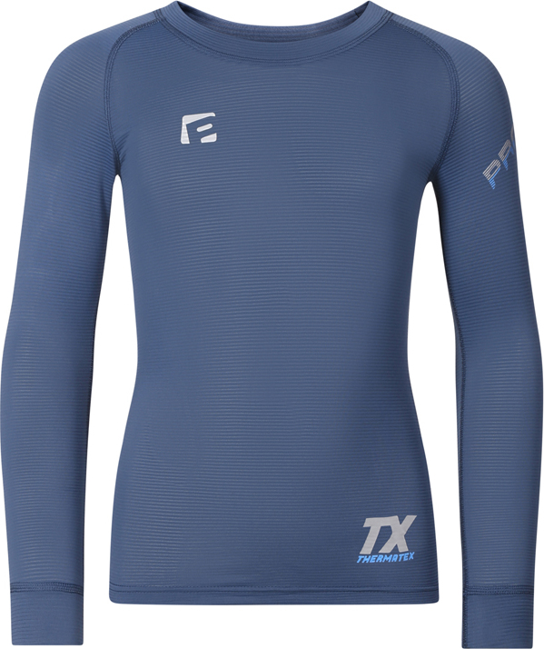Dětské funkční triko PROGRESS s dlouhým rukávem - tm.modrá Velikost: 128/1