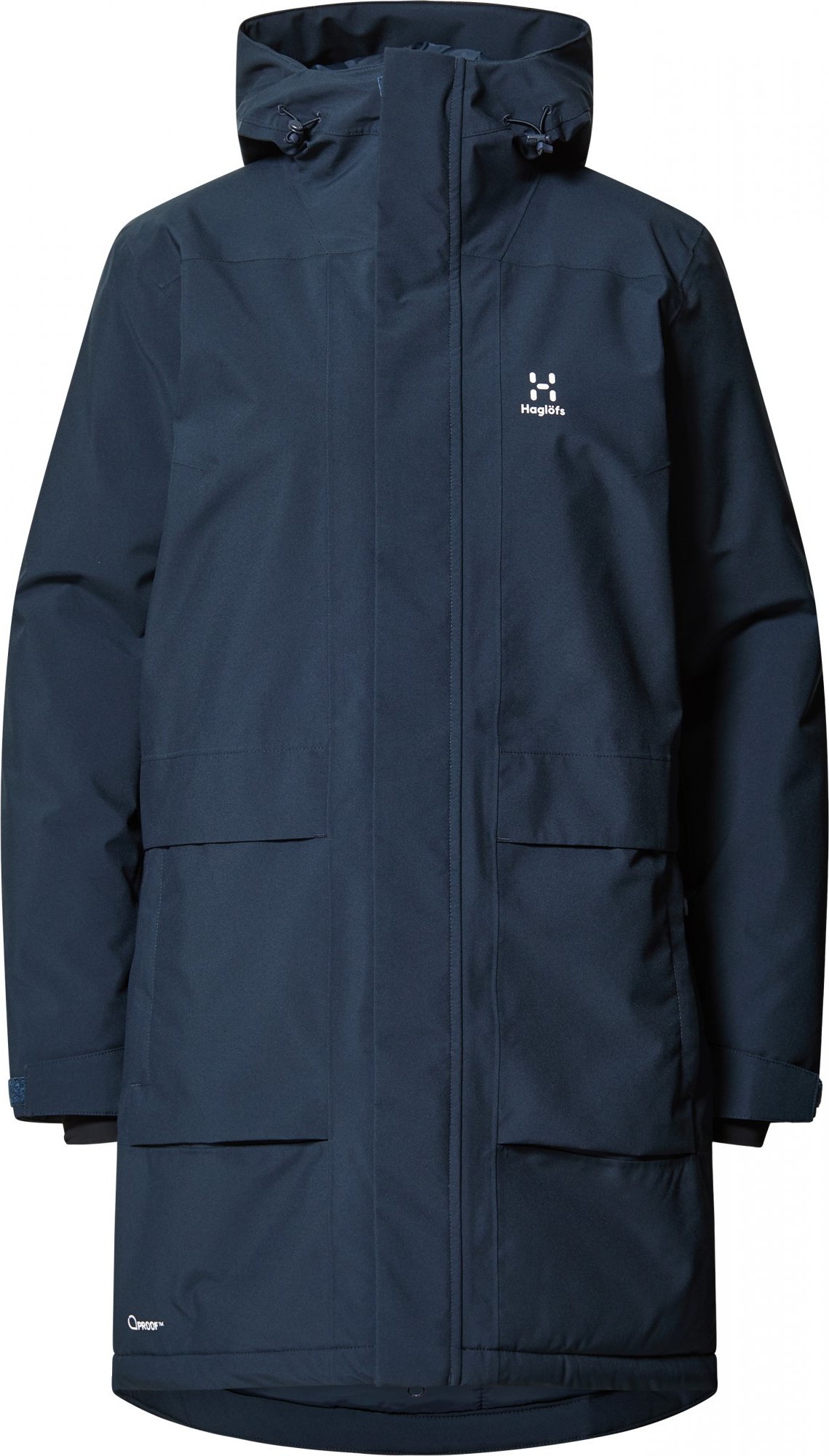 Dámská zateplená parka Haglöfs Salix Mimic Proof - tmavě modrá Velikost: L